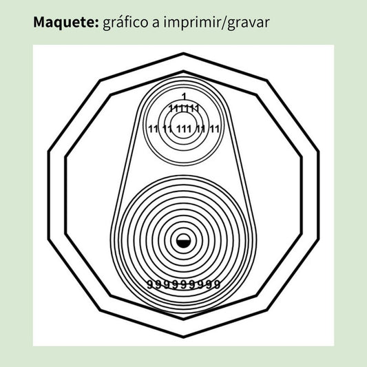 067. Relax Sono (à distância) | Gráfico Radiestésico em MDF Lacado