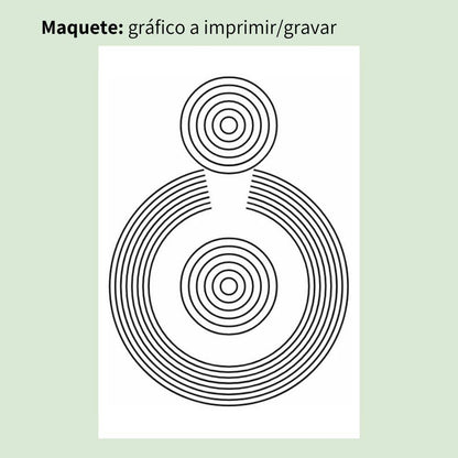 101. SOS Saúde | Gráfico Radiestésico em MDF Lacado