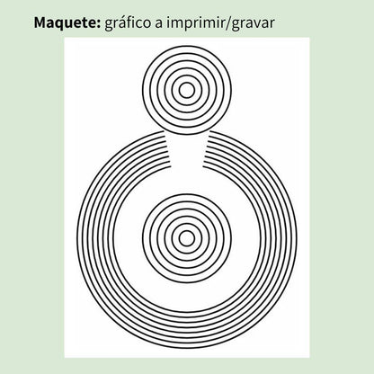 101. SOS Saúde | Gráfico Radiestésico em MDF Lacado