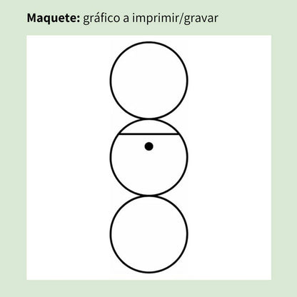 137. Tri-Círculo | Gráfico Radiestésico em MDF Cru