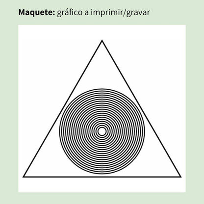 106. Triángulo Divino | Cuadro radiestésico en MDF crudo