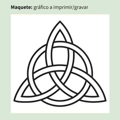114. Triquetra | Gráfico Radiestésico em MDF Cru
