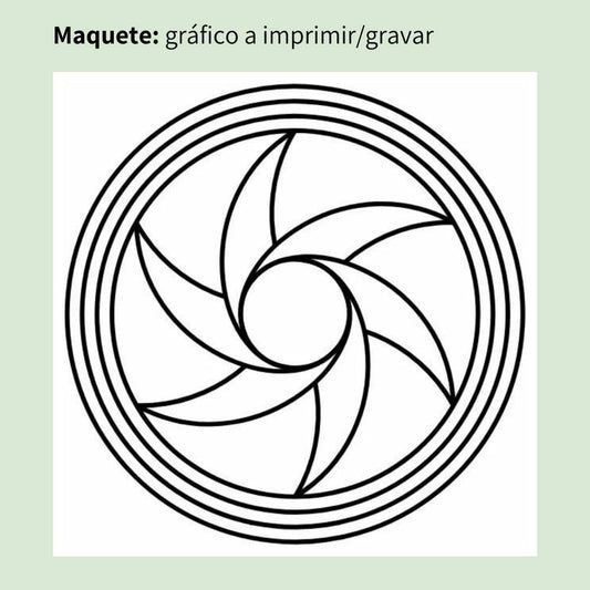 029. Trituradora | Cuadro radiestésico en MDF crudo