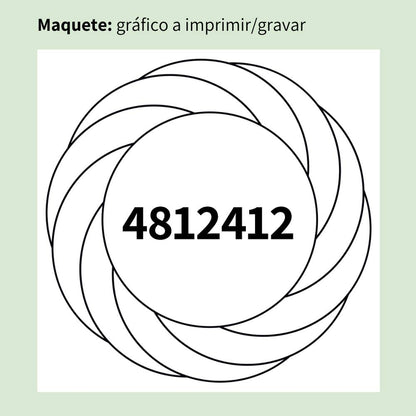 126. Turbilhão para Emagrecimento | Gráfico Radiestésico em MDF Cru