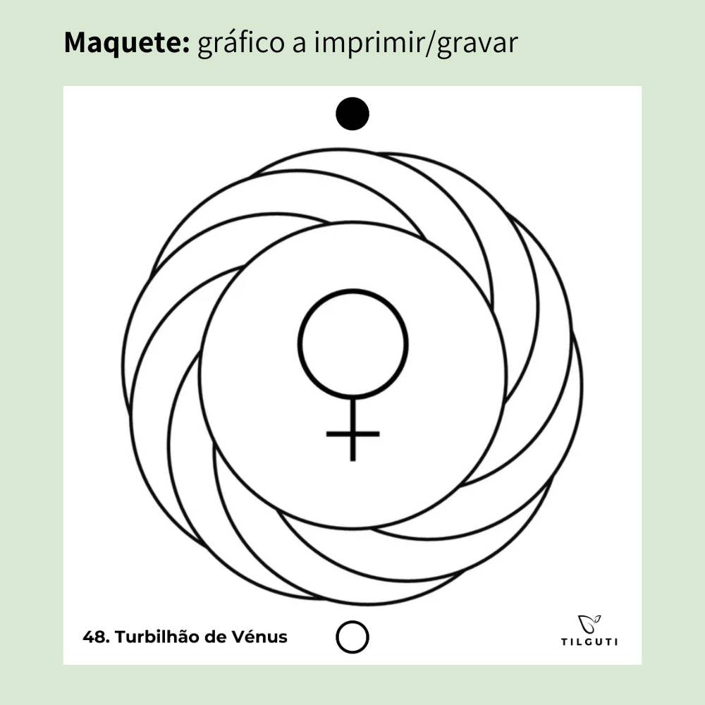 048. Turbilhão de Vénus | Gráfico Radiestésico em MDF Lacado