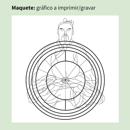 131. Yogi Amplificador II | Gráfico Radiestésico em MDF Lacado