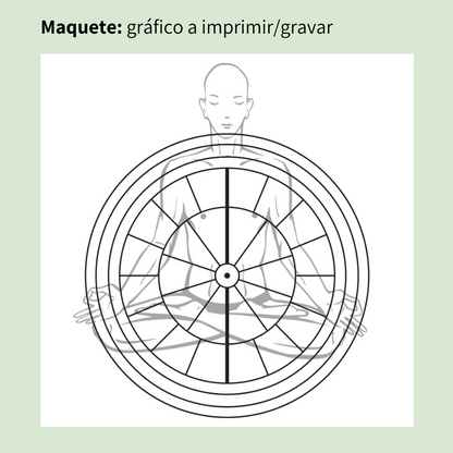 131. Yogi Amplificador | Gráfico Radiestésico em MDF Cru