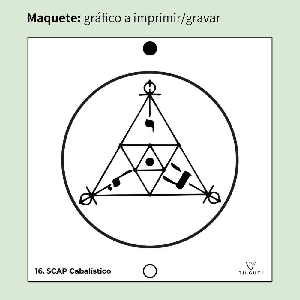 016. SCAP Cabalístico | Gráfico Radiestésico em MDF Lacado