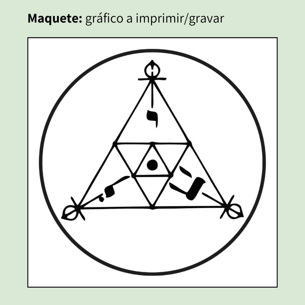 016. SCAP Cabalístico | Gráfico Radiestésico em MDF Cru