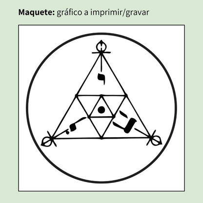 016. SCAP Cabalístico | Gráfico Radiestésico em MDF Cru