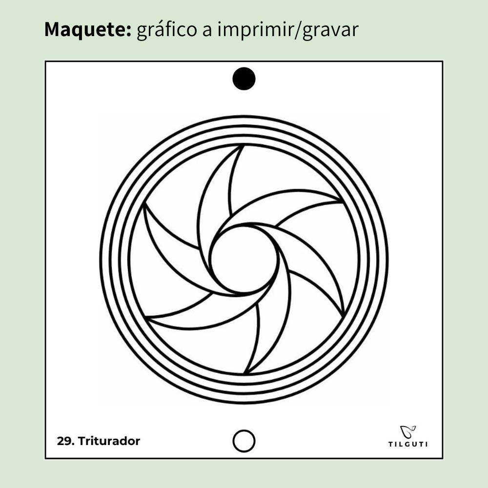 029. Trituradora | Cuadro Radiestésico en MDF Lacado