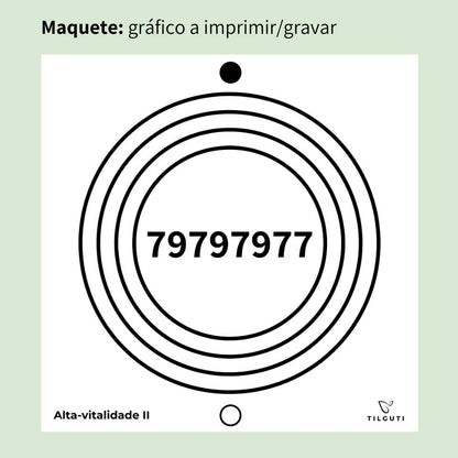 001. Alta Vitalidade 2 | Gráfico Radiestésico em MDF Lacado