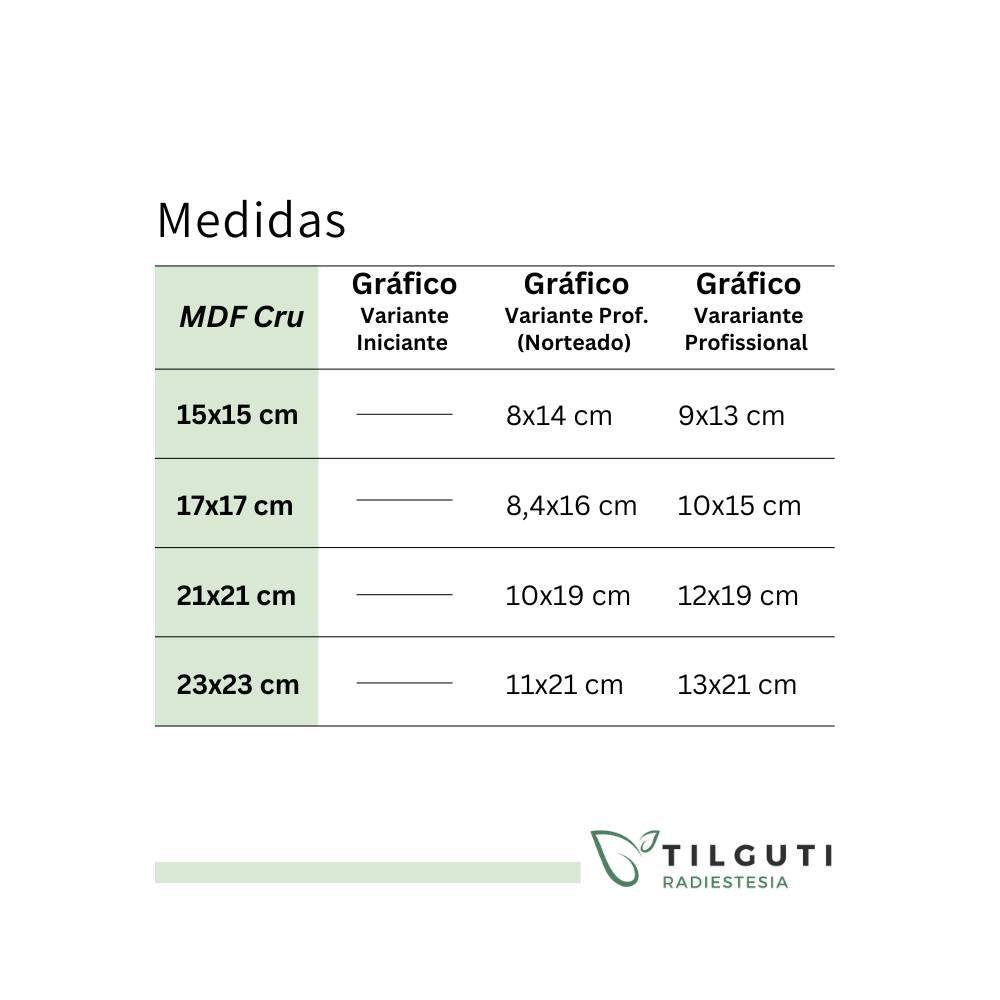 065. Eliminador de Radiações Nocivas | Gráfico Radiestésico em MDF Lacado