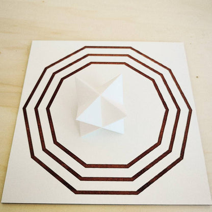 Merkabah (Merkaba) 3D em PLA - Branco