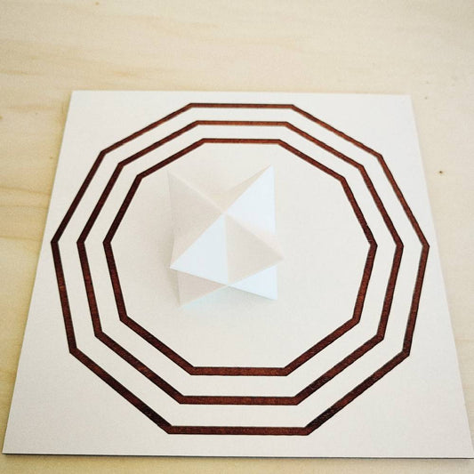 Merkabah (Merkaba) 3D em PLA - Branco