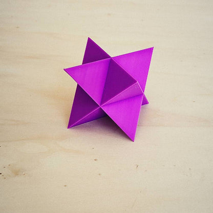 Merkabah (Merkaba) 3D em PLA - Violeta