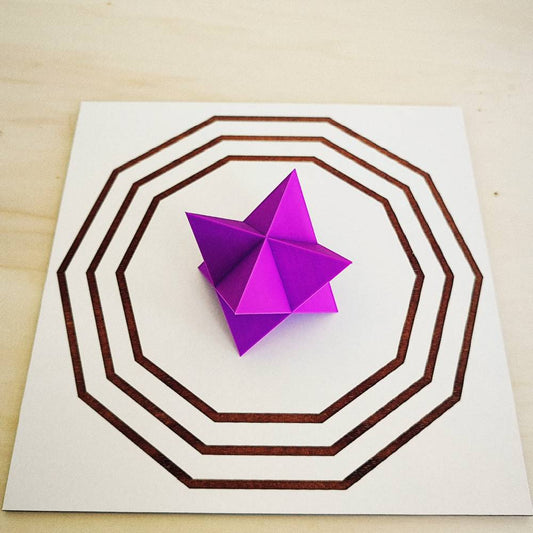 Merkabah (Merkaba) 3D em PLA - Violeta