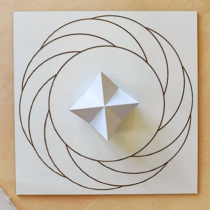 Merkabah (Merkaba) 3D em PLA - Branco