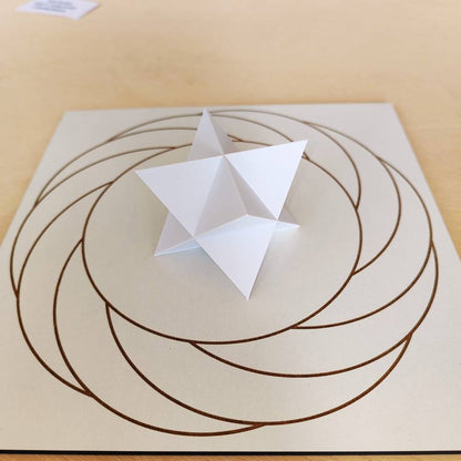 Merkabah (Merkaba) 3D em PLA - Branco