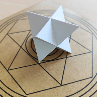 Merkabah (Merkaba) 3D em PLA - Branco