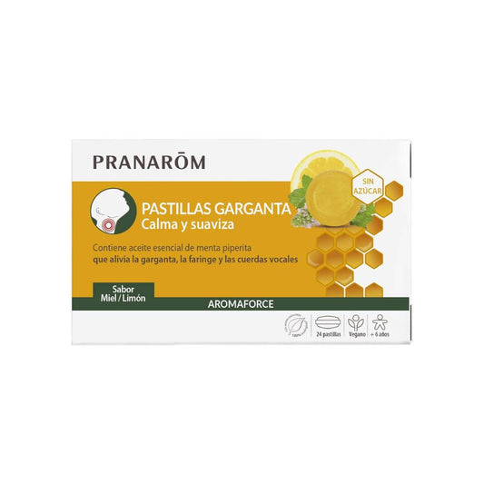 Aromaforce Pastilhas Garganta Mel e Limão (24 pastilhas)