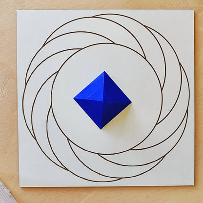 Pirámide 3D - Índigo