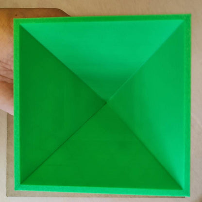 Pirámide 3D - Verde