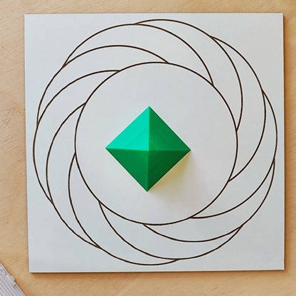 Pirámide 3D - Verde
