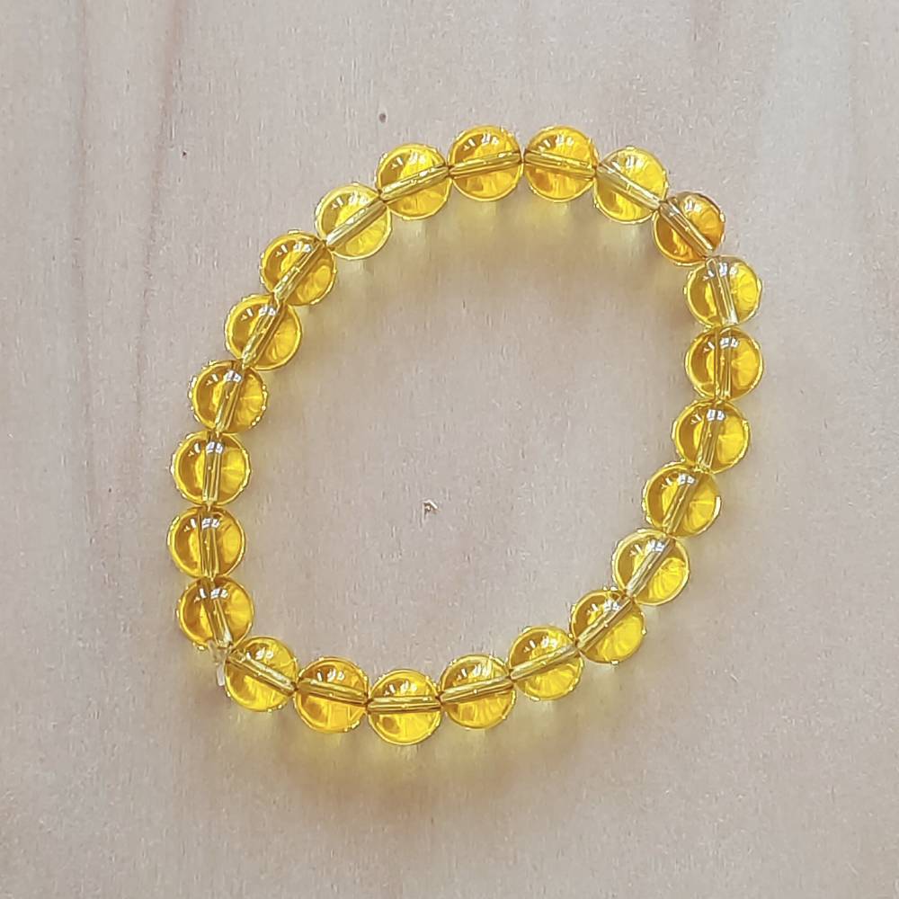 Pulseira Citrino - Esferas de 8mm