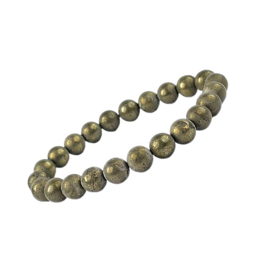 Pulseira de Pirita - Esferas de 8mm