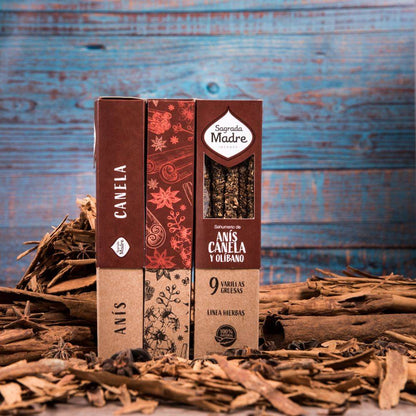 Incenso Natural de Canela, Anis e Olíbano – Sagrada Madre
