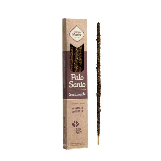 Incenso Natural de Pau Santo com Baunilha  – Sagrada Madre