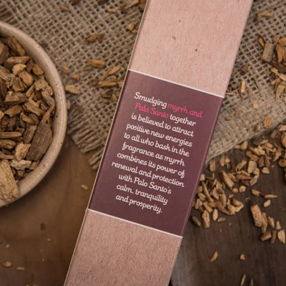 Incenso Natural de Pau Santo e Mirra – Sagrada Madre