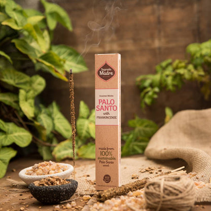 Incenso Natural de Pau Santo e Olíbano – Sagrada Madre
