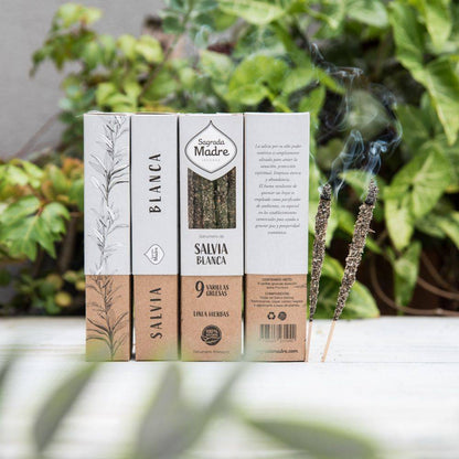 Incenso Natural de Sálvia Branca e Copal – Sagrada Madre