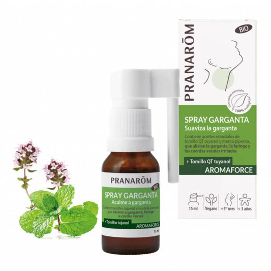 Spray orgánico para la garganta Aromaforce (15 ml)