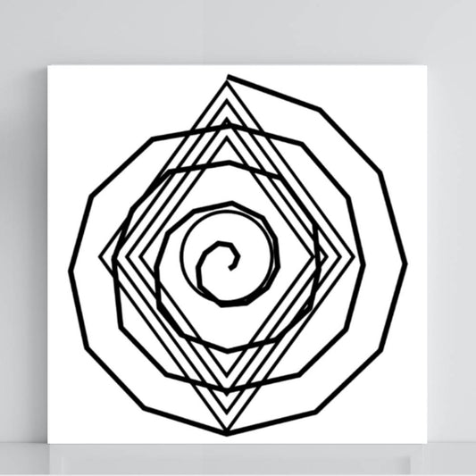 037. Espiral Cósmica | Gráfico Radiestésico em PVC