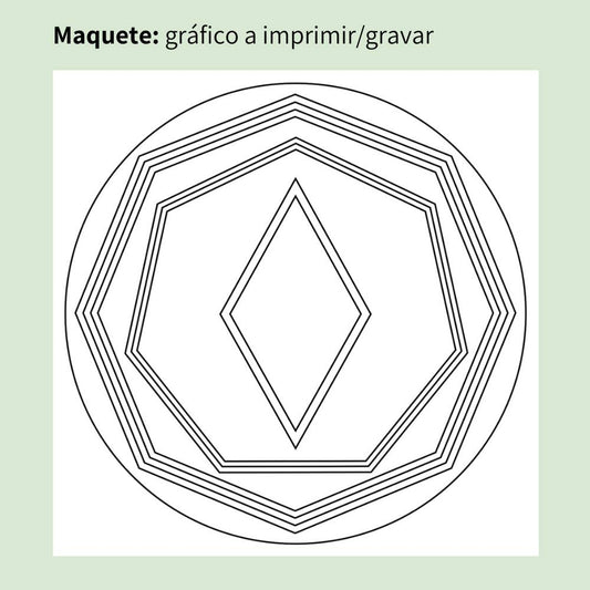 175. Fluxo dos Chakras | Gráfico Radiestésico em MDF Cru
