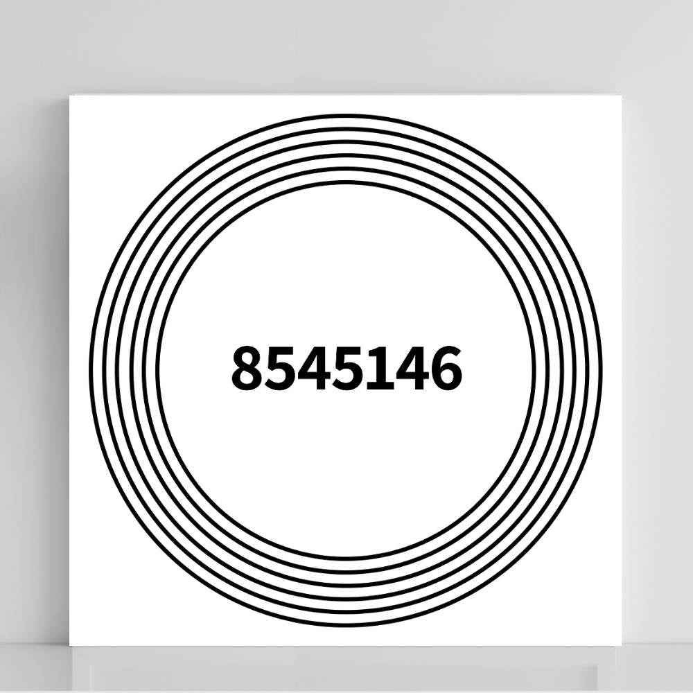 Gráfico Radiestésico Harmonia Familiar em PVC branco 21x21 cm – Produção própria TILGUTI Portugal.