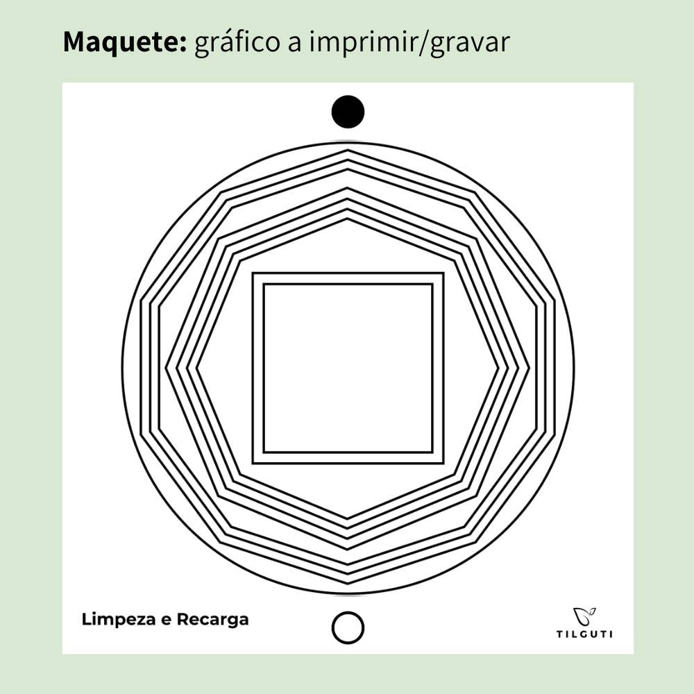 173. Limpeza e Recarga | Gráfico Radiestésico em MDF Lacado