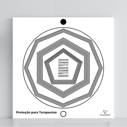 141. Proteção para Terapeutas | Gráfico Radiestésico em PVC