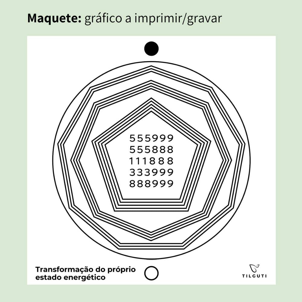 176. Transformação do Próprio Estado Energético | Gráfico Radiestésico em MDF Lacado