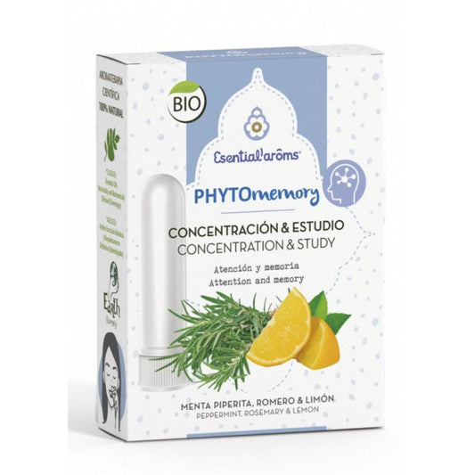 Phytomemory BIO 5ml com 2 inaladores pessoais Esential’arôms TILGUTI