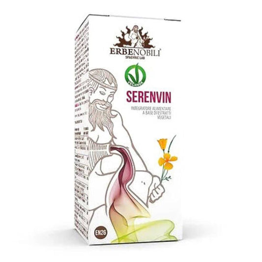 Serenvin 50ml suplemento alimentar Erbenobili para relaxamento e bem-estar emocional