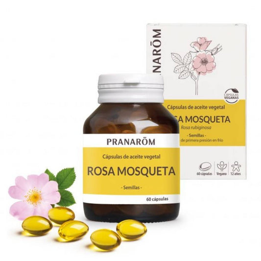 Cápsulas - Aceite vegetal de rosa mosqueta, 750 mg, 60 cápsulas