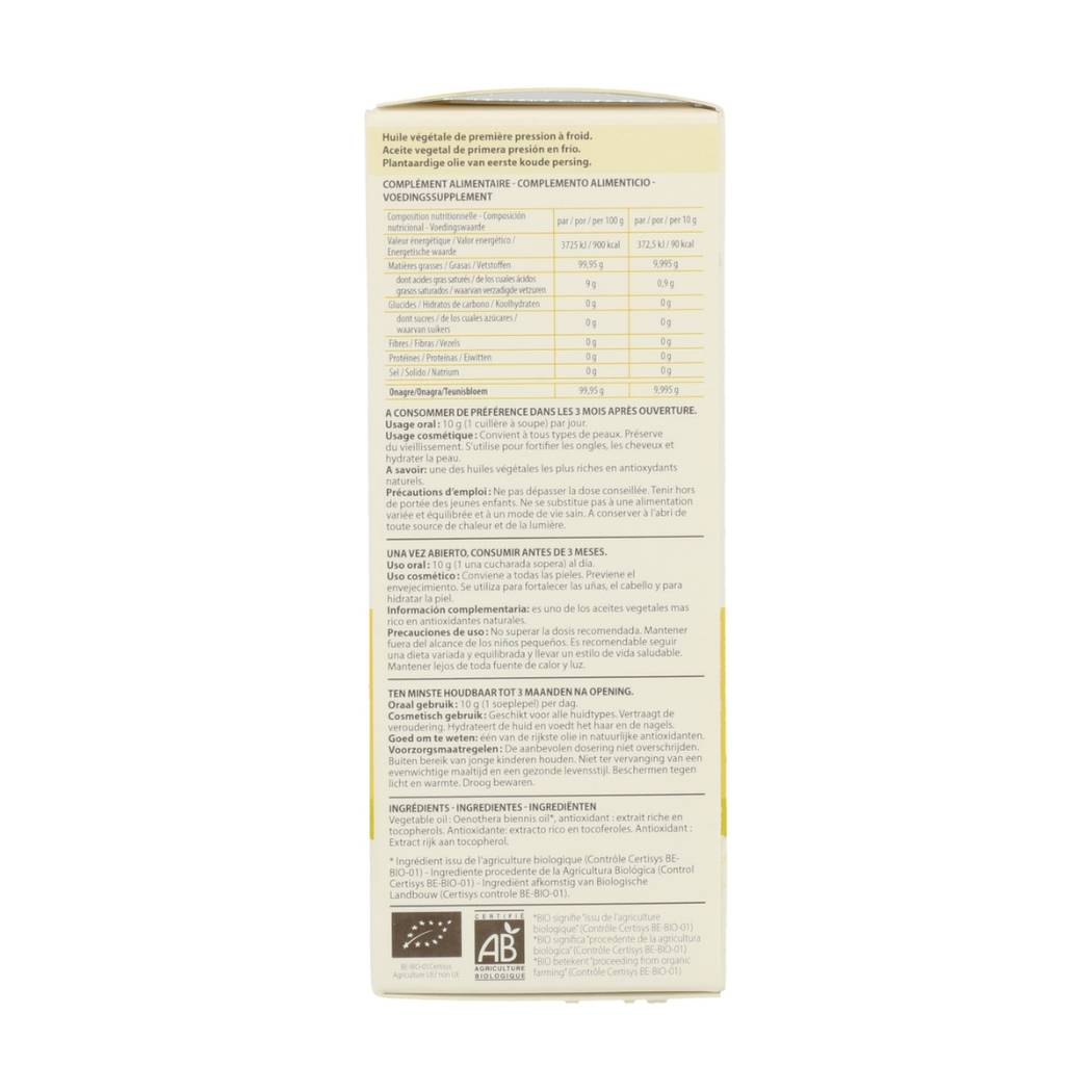 Óleo Vegetal Onagra Virgem BIO (50ml)